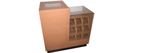 Mostradores de madera